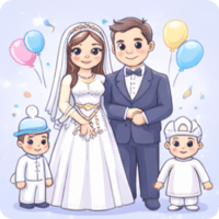 Wedding (bride-groom, circumcision)
